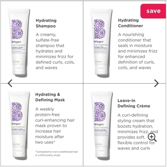 New! TWO briogeo define + hydrate hair care minis sets 27608 - Picture 9 of 11